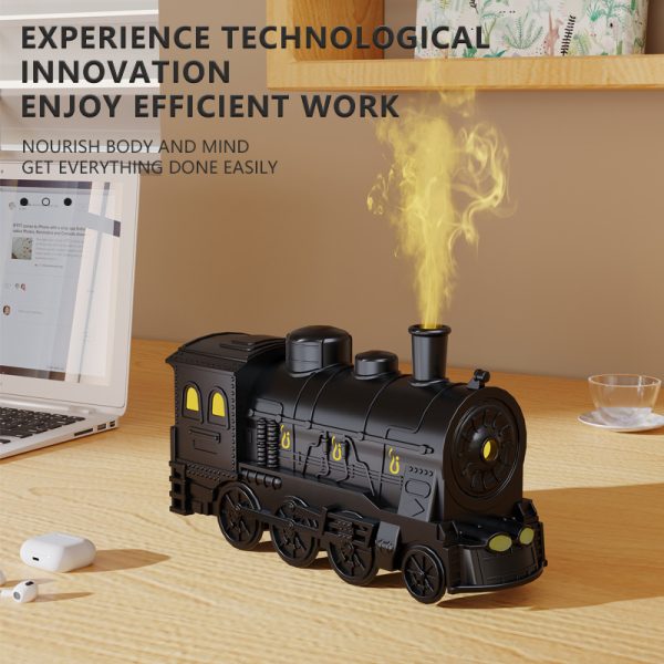 Steam Train Fog Humidifier – Aromatherapy & LED Lights